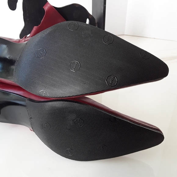 SIGERSON MORRISON BURGUNDY HIGH FASHION BOOTS SZ 9 - Picture 9 of 12